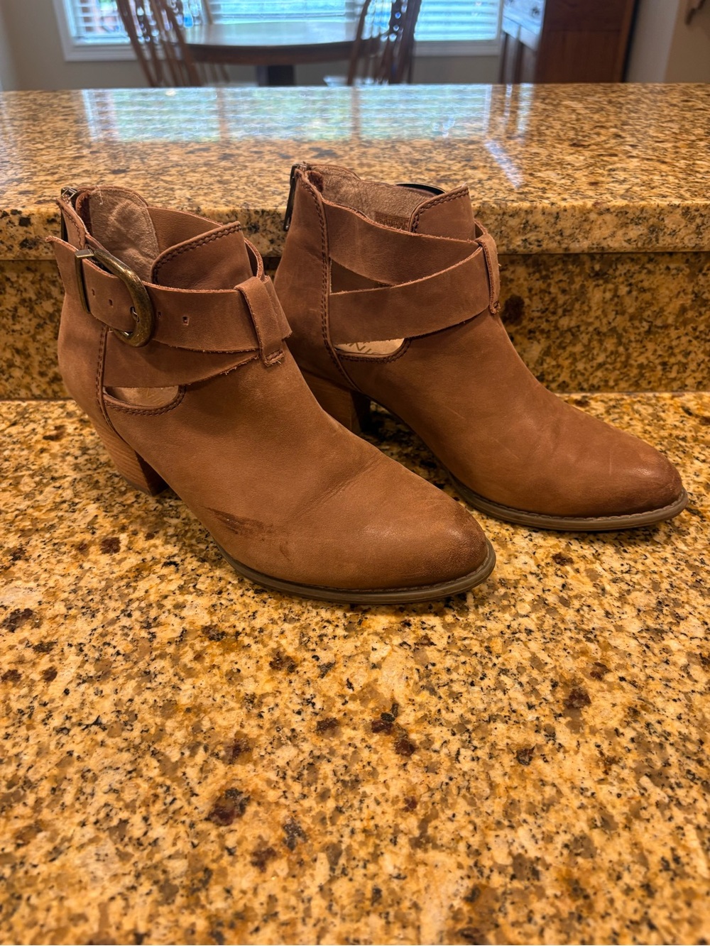 VIONIC Women's Upright Rory Bootie Open Ankle Boots Size 7.5 Arch Support